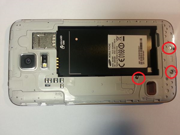 Guide de démontage et réparation du Samsung Galaxy S5 SM-G900F étape 2