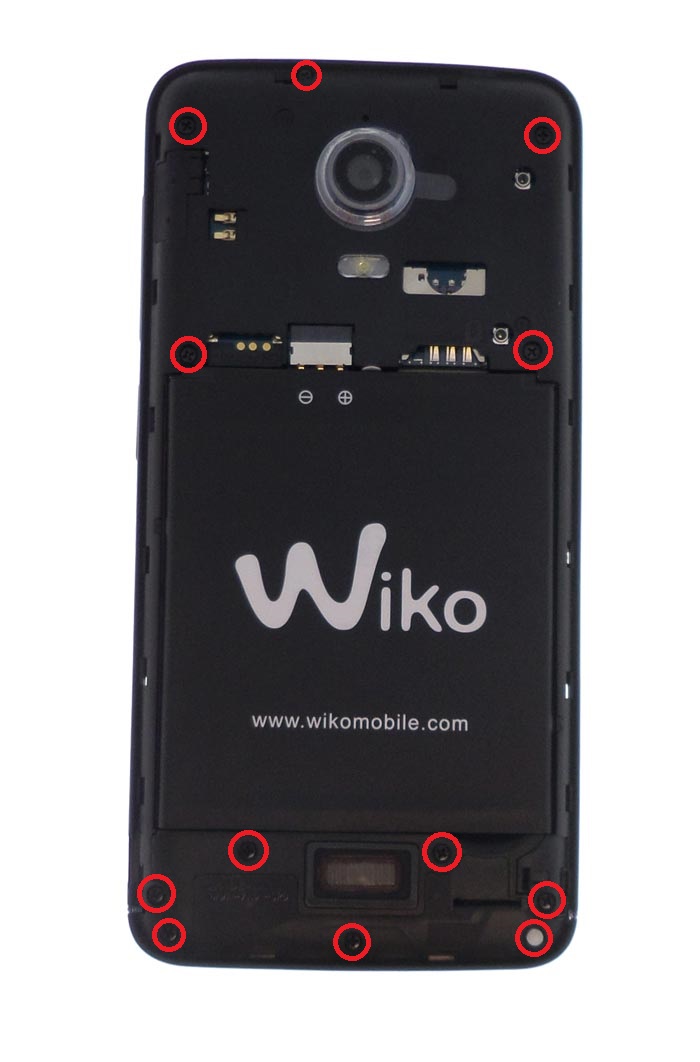 chassis arriere wiko wax